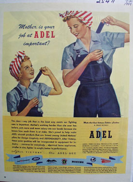 Adel Precision Mom And Daughter Ad 1944
