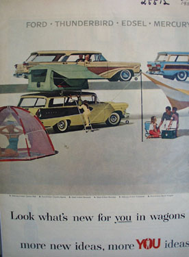 Ford Look Whats New In Wagons Ad 1958