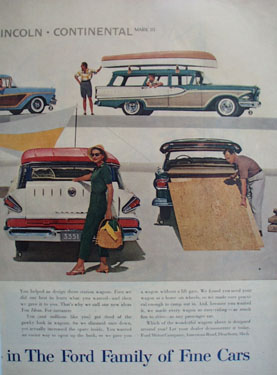 Ford Look Whats New In Wagons Ad 1958