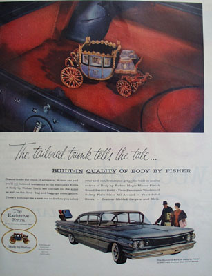 General Motors Tailored Trunk Tells the Tale Ad 1960