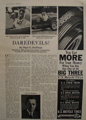 Studebaker Ab Jenkins And Lon Corum Article 1938