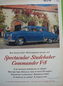 Studebaker Commander V8 Spectacular Ad 1951