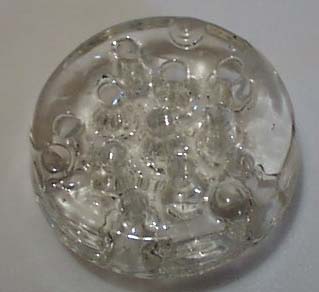 Glass Flower Frog Old