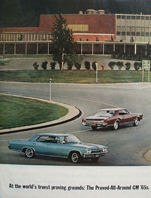 Chevrolet Hill Route Proving Grounds Ad 1964