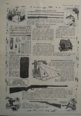 Shop By Mail Pioneer Open Road Ad 1932