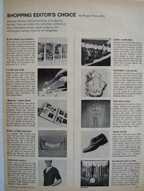 Shop By Mail And Alexander Sales Corp Ad 1968