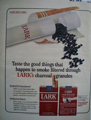 Lark Cigarettes Taste The Good Things Ad 1964