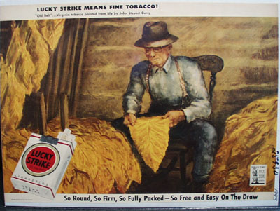 Lucky Strike John Stuart Curry Ad 1943
