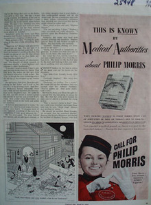 Phillip Morris Known Medical Authorities Ad 1944