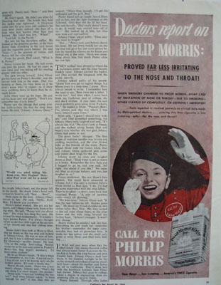 Philip Morris Doctors Report On Philip Morris Ad 1943