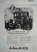 Buick Same Loyal Service Ad 1926