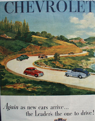 Chevrolet Leader Is One To Drive Ad 1945