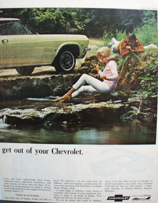 Chevrolet Interested In Roughing It Ad 1965