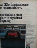 Chevrolet OK Lot to Buy Used Chevy Ad 1967