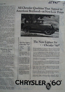 Chrysler Qualities That Appeal Ad 1926