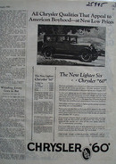 Chrysler Qualities That Appeal Ad 1926
