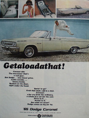 Dodge Coronet Getalodathat Ad 1965