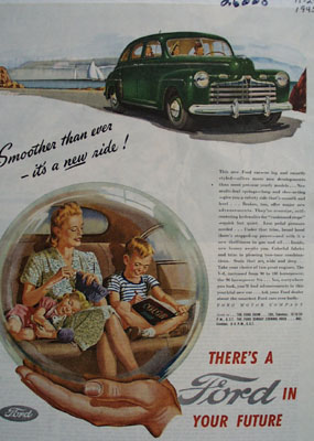 Ford Smoother Than Ever Ad 1945