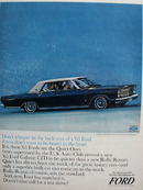 Ford Galaxie Do Not Whisper In Back Seat Ad 1964
