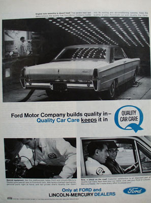 Ford Company Builds Quality In Ad 1965