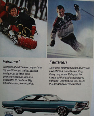 Ford Fairlaner Ad 1967