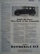 Hupmobile Study The Sixes Ad 1926