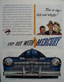 Mercury Time to Stop Look Whistle Ad 1945