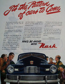 Nash Pattern Of Cars to Come Ad 1945