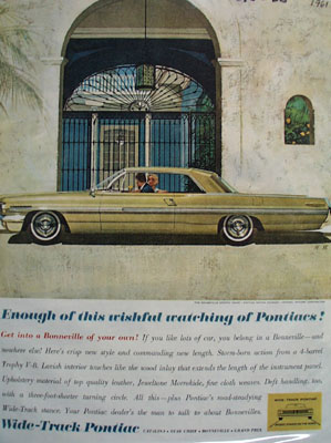 Pontiac Wishful Watching Ad 1961