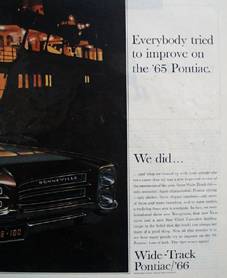 Pontiac Everyone Improved On The 65 Ad 1965