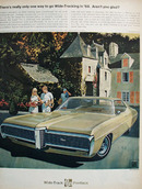 Pontiac Only One Way to Go Wide Tracking Ad 1968