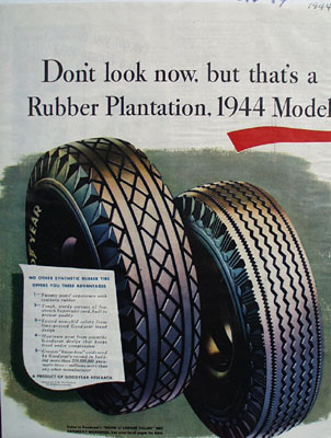 Goodyear Thats A Rubber Plantation Ad 1944