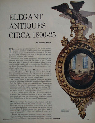 Elegant Antiques Circa 1800-25 Article 1961