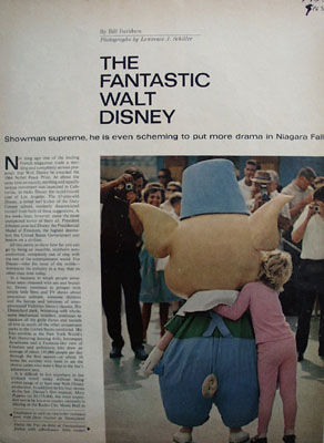 Fantastic Walt Disney Article 1965