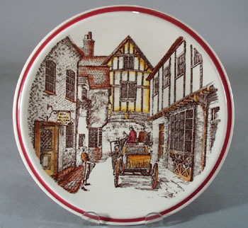 Vernon Kilns Designer Series Plate The Village