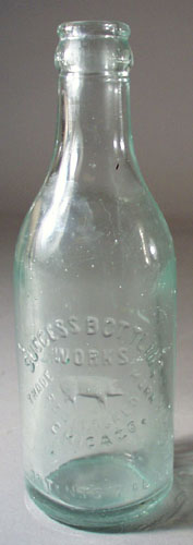 Success Bottling Works Bottle, shows pig