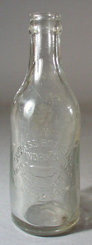 Success Bottling Works Bottle, shows pig