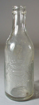 Success Bottling Works Bottle, shows pig