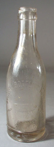Success Bottling Works Bottle, shows pig