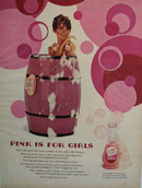 Lustre Crme Shampoo Pink Is For Girls Ad 1967