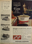 Anchor Hocking Keeps Foods Hot Longer Ad 1964
