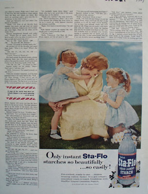 Sta Flo Stacrh Mother And Twin Girls Ad 1959