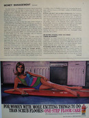 One Step Wax Woman On Surfboard Ad 1967