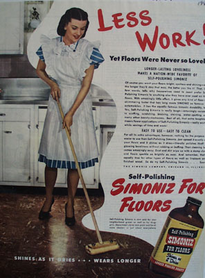 Siimoniz Floors Never So Lucky Ad 1945