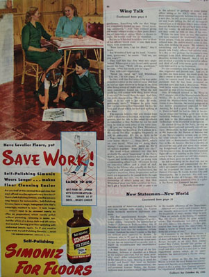 Simoniz Boy And Girl On Floor Ad 1945