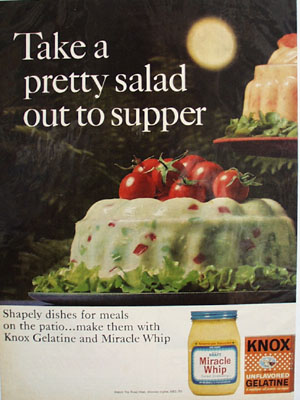 Kraft Miracle Whip and Pretty Salad Ad 1967