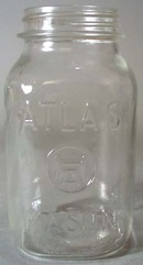 Atlas Mason Square Clear Qt Canning Jar