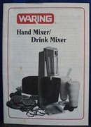 Waring Hand Mixer Drink Mixer Book