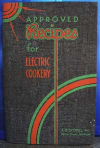 Recipes and Instructions For Electric Range 1936