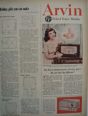 Arvin Velvet Voice Radio Ad 1951